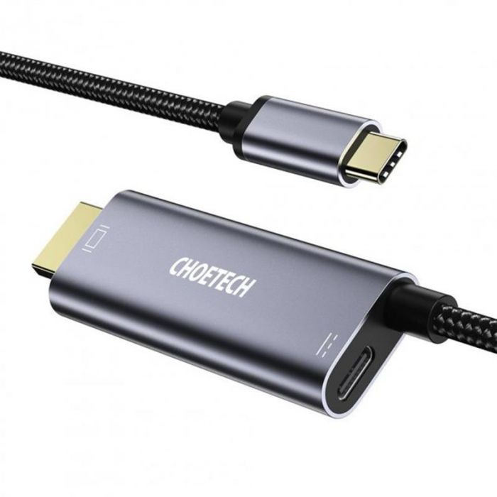 Кабель Choetech HDMI - USB Type-C (M/M), 1.8 м, Grey (XCH-M180GY)