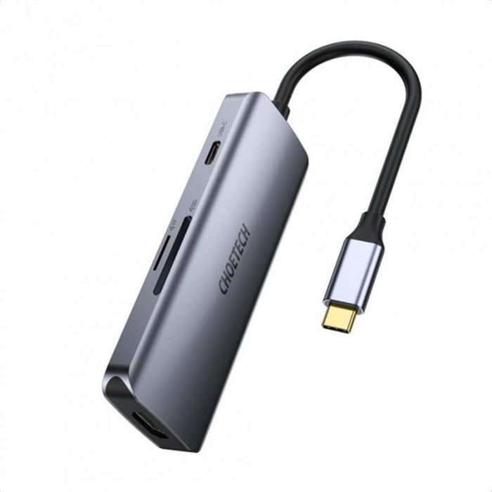 Концентратор Choetech HUB-M19 7 in 1 USB-C to HDMI Multiport Adapter