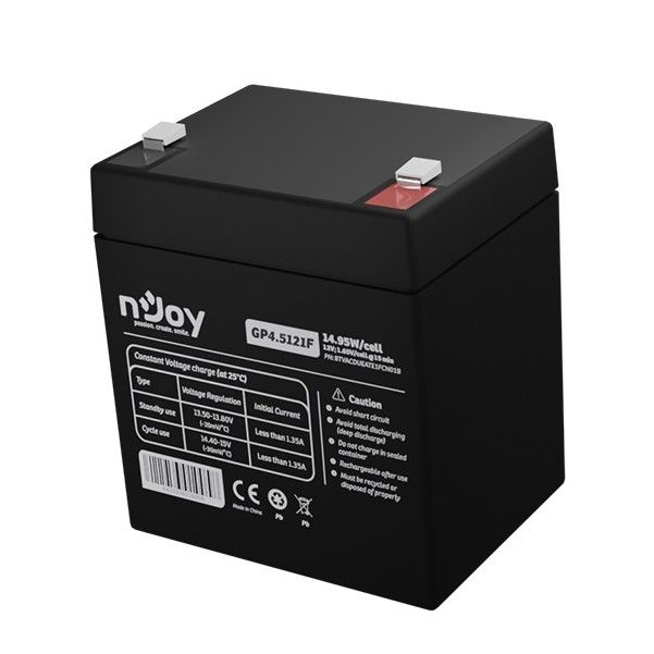 Акумуляторна батарея Njoy GP4.5121F 12V 4.5AH (BTVACDUEATE1FCN01B) AGM