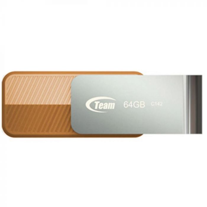 Флеш-накопичувач USB 64GB Team C142 Brown (TC14264GN01)
