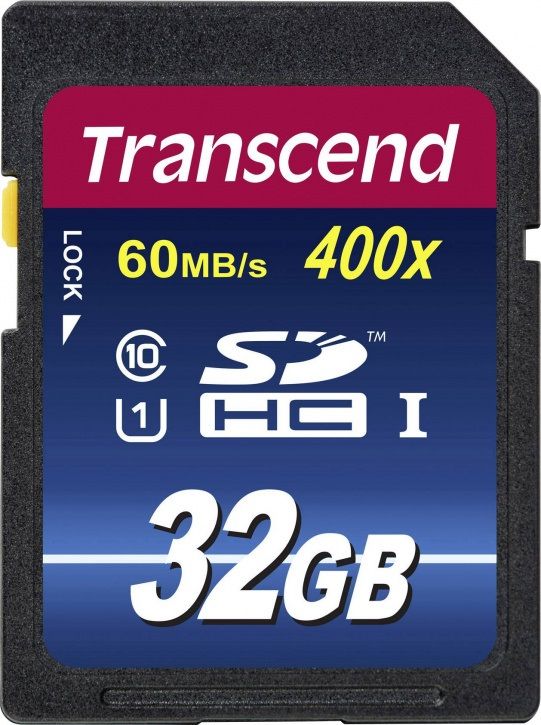 Карта пам`ятi SDHC 32GB UHS-I Class 10 Transcend Premium 400x (TS32GSDU1)