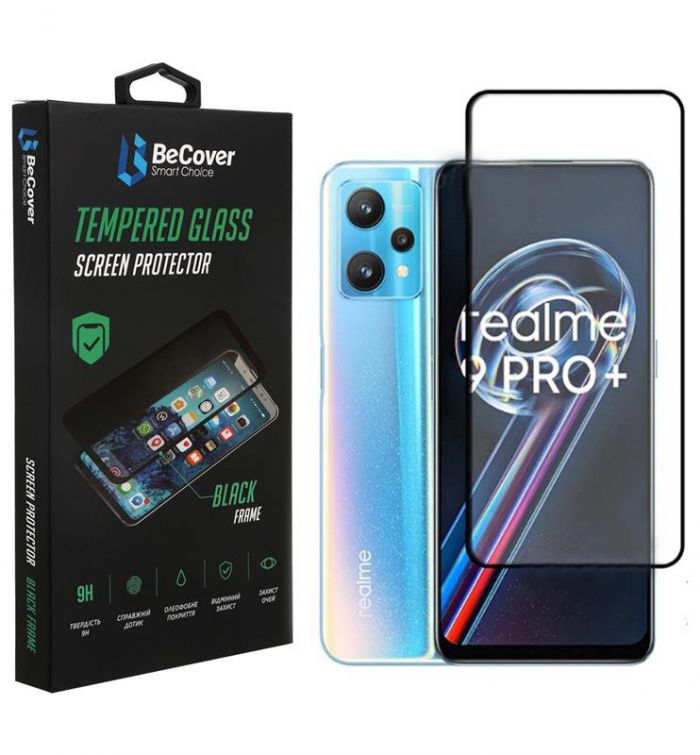 Захисне скло BeCover для Realme 9 Pro Plus Black (707879)