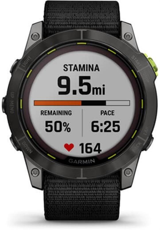 Смарт-годинник Garmin Enduro 2 Sapphire Carbon Gray DLC Titanium with Black UltraFit Nylon Strap (010-02754-00)