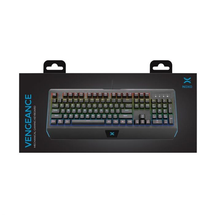 Клавіатура Noxo Vengeance Mechanical gaming keyboard, Blue Switches, Black (4770070882122)