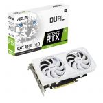 Відеокарта GF RTX 3060 Ti 8GB GDDR6X Dual OC White Asus (DUAL-RTX3060TI-O8GD6X-WHITE)