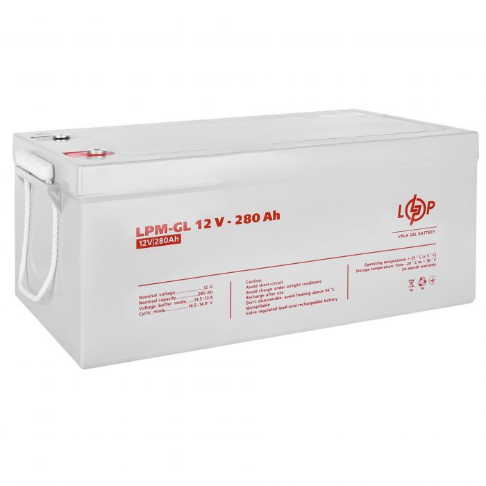 Акумуляторна батарея LogicPower 12V 280AH (LPM-GL 12 - 280 AH) GEL