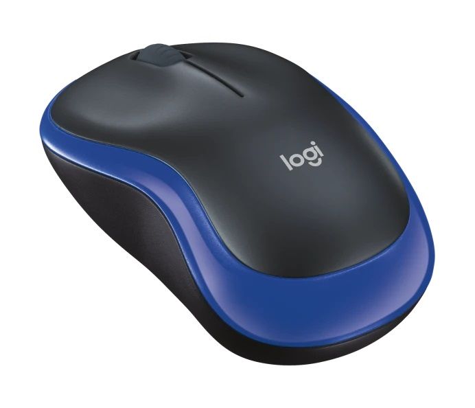 Мишка бездротова Logitech M185 (910-002239) Blue USB