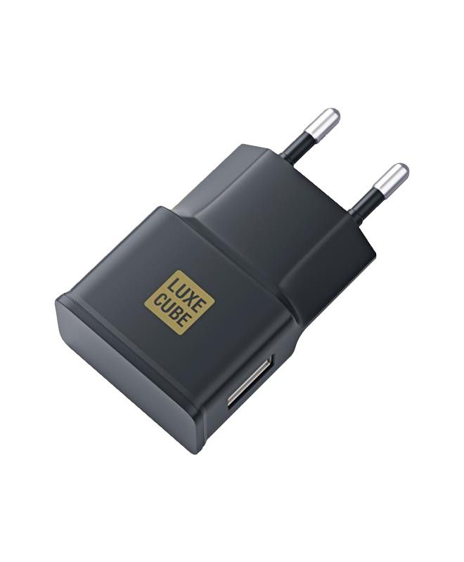 Зарядний пристрій Luxe Cube 1USB 2.1A Black (7775557575198)