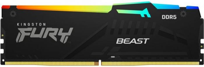 Модуль пам`яті DDR5 32GB/5200 Kingston Fury Beast RGB Black (KF552C40BBA-32)