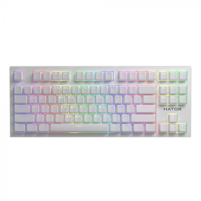 Клавіатура бездротова Hator Skyfall TKL Pro Wireless White (HTK-664)