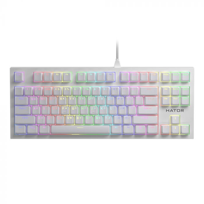 Клавіатура Hator Skyfall TKL Pro ENG/UKR/RUS (HTK-656) White