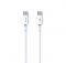 Кабель Proda PD-B83a Type-C - Type-C Fast Charge 60W, 1 м, White