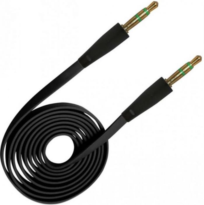 Аудіо-кабель XoKo 3.5 мм - 3.5 мм (M/M), 1 м, Black (AUX-010-BK)