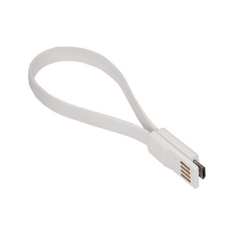 Кабель Sumdex USB - microUSB B 2.0 з магнітом, 0.21 м (DCU-1022WT/OEM)