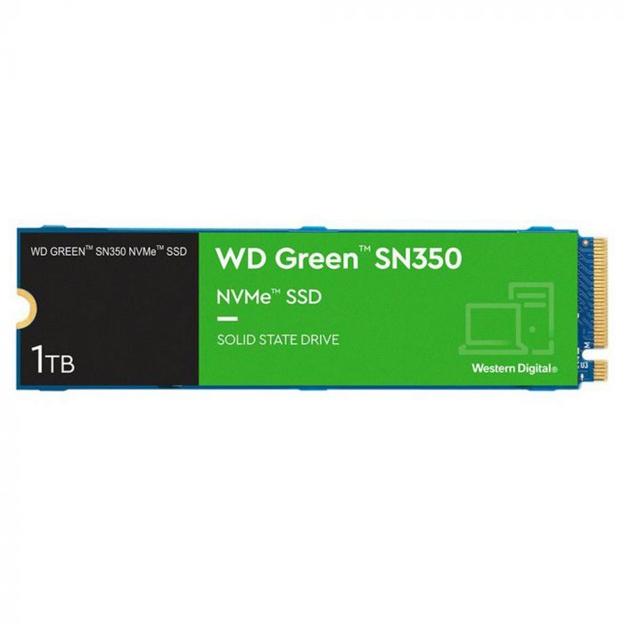 Накопичувач SSD 1TB WD Green SN350 M.2 2280 PCIe 3.0 x4 3D TLC (WDS100T3G0C)