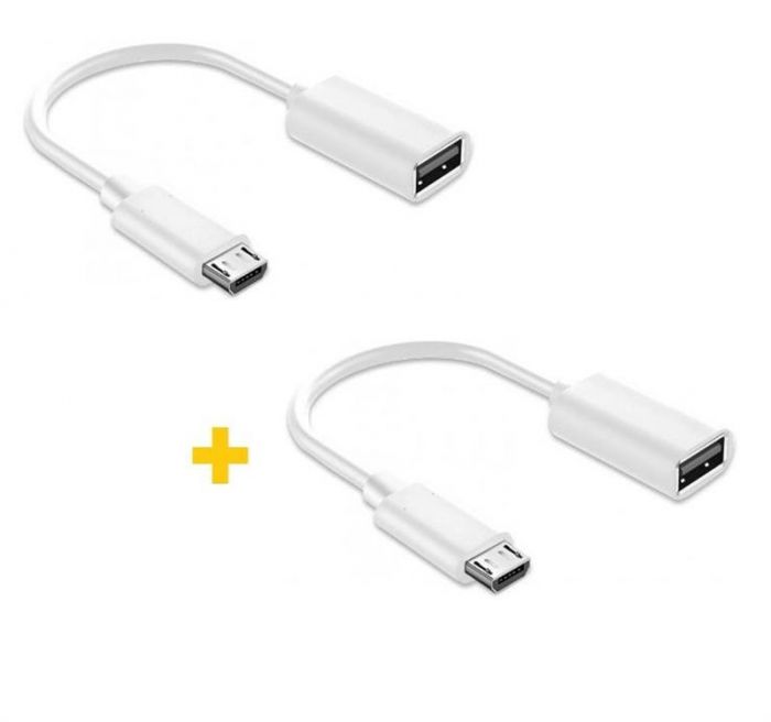 Адаптер XoKo AC-130 USB-microUSB White 2шт. (XK-AC130-WH2)