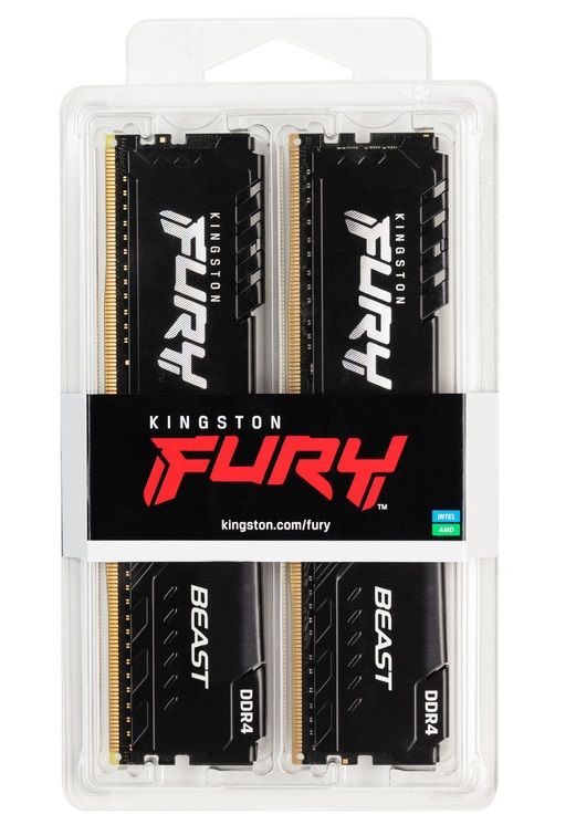 Модуль пам`ятi DDR4 2x16GB/3600 Kingston Fury Beast Black (KF436C18BBK2/32)