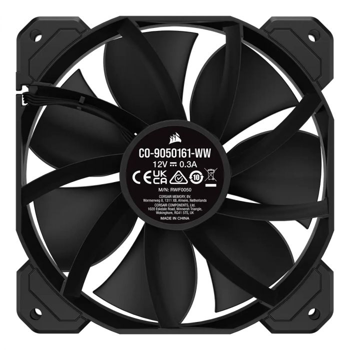 Вентилятор Corsair SP120 Elite Black (CO-9050161-WW), 120x120x25мм, 4-pin Performance PWM, чорний