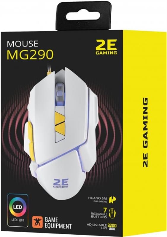 Мишка 2E Gaming MG290 LED White (2E-MG290UWT) USB