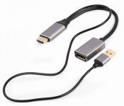 Адаптер Cablexpert (A-HDMIM-DPF-02) HDMI-DisplayPort, 0.1м