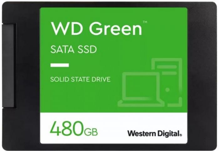 Накопичувач SSD  480GB WD Green 2.5" SATAIII TLC (WDS480G3G0A)