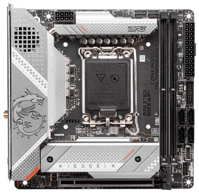 Материнська плата MSI MPG Z790I Edge WiFi Socket 1700