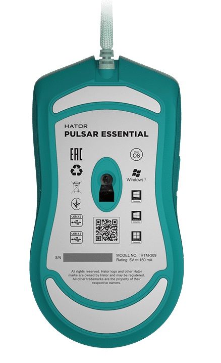 Мишка Hator Pulsar Essential Mint (HTM-309) USB