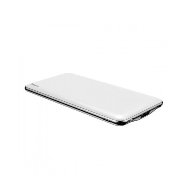 Універсальна мобільна батарея Baseus Simbo 10000mAh Fast Charge, USB, White (Simbo/29505)