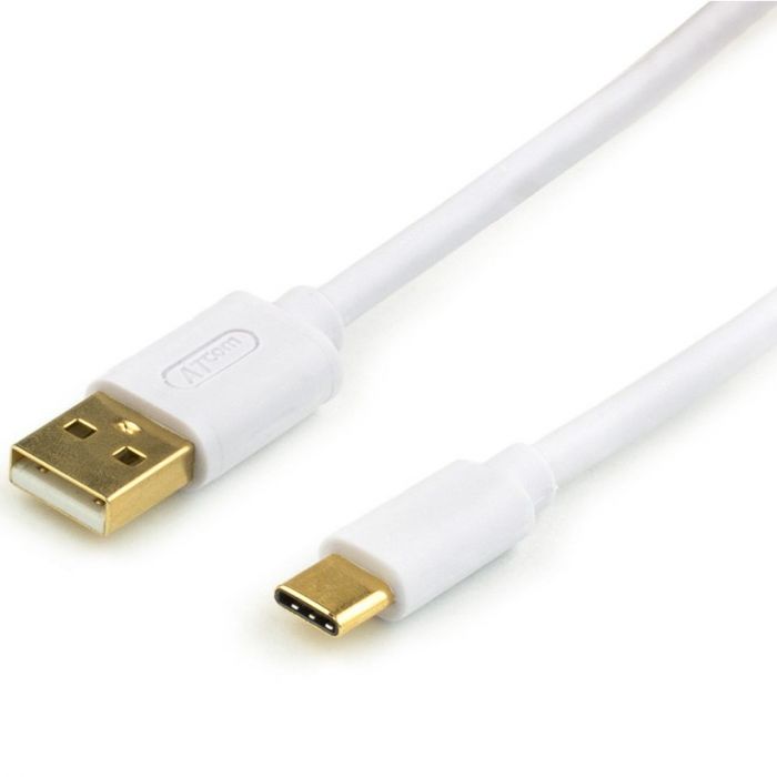 Кабель Atcom USB-C - Lightning, 2.4 А, 1,8м, White, блістер (A15278)