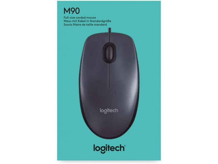 Мишка Logitech M90 (910-001793) Dark USB