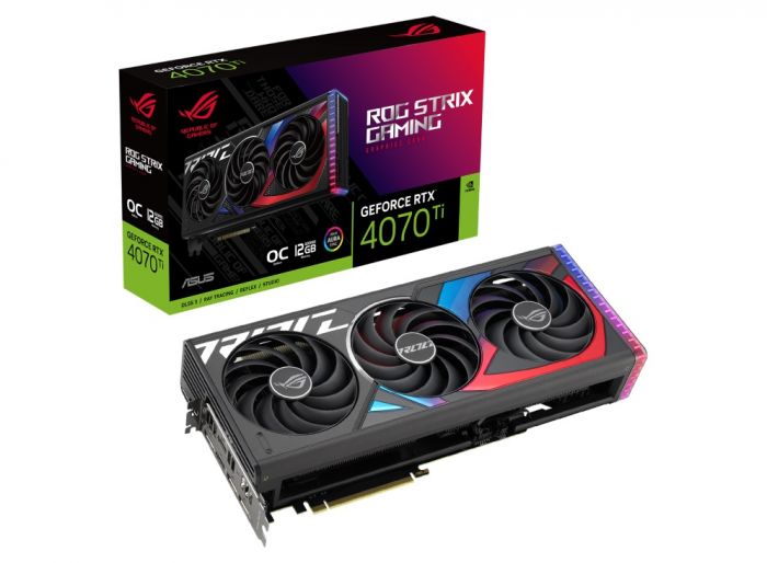 Відеокарта GF RTX 4070 Ti 12GB GDDR6X ROG Strix Gaming OC Asus (ROG-STRIX-RTX4070TI-O12G-GAMING)