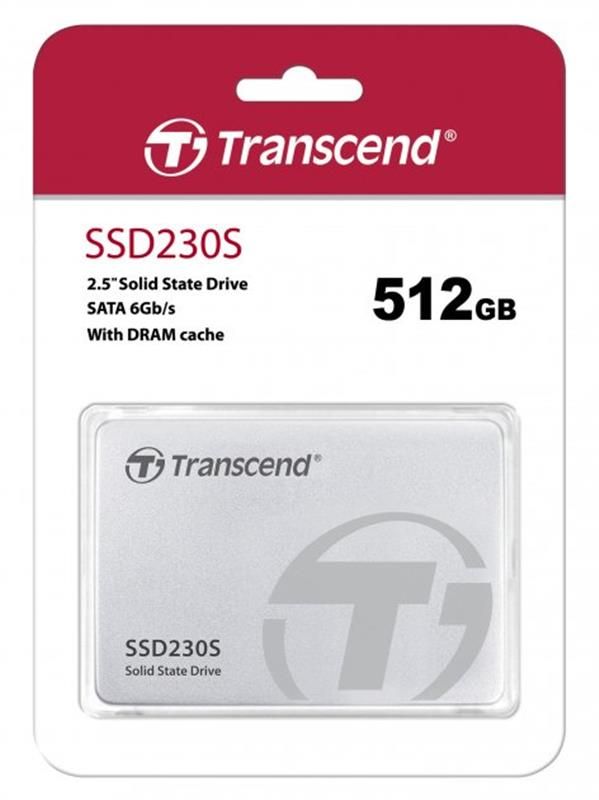 Накопичувач SSD  512GB Transcend SSD230S Premium 2.5" SATA III 3D V-NAND TLC (TS512GSSD230S)