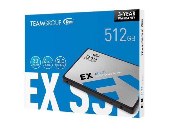 Накопичувач SSD  512GB Team EX2 2.5" SATAIII 3D TLC (T253E2512G0C101)