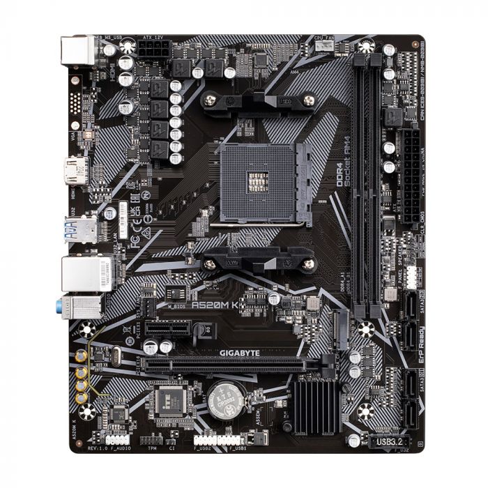 Материнська плата Gigabyte A520M K Socket AM4