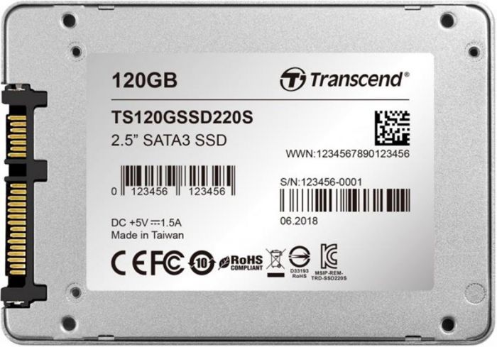 Накопичувач SSD  120GB Transcend SSD220 (TS120GSSD220S)