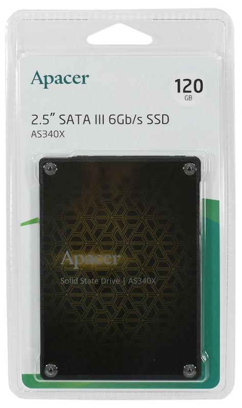 Накопичувач SSD 120GB Apacer AS340X 2.5" SATAIII TLC (AP120GAS340XC-1)