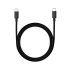 Кабель Ikos USB Type-C - USB Type-C (M/M), 1 м, Black (0008-DEC)