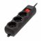 Фільтр живлення Gembird Pro (SPG3-G-15B-PRO) 3 розетки, 4.5м, чорний Фільтр живлення Gembird Pro (SPG3-G-15B-PRO) 3 розетки, 4.5м, чорний