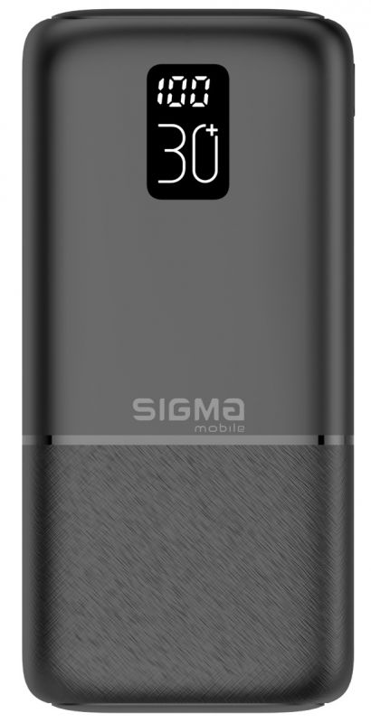 Універсальна мобільна батарея Sigma mobile X-Power SI30A3QL 30000mAh Black (4827798423912)