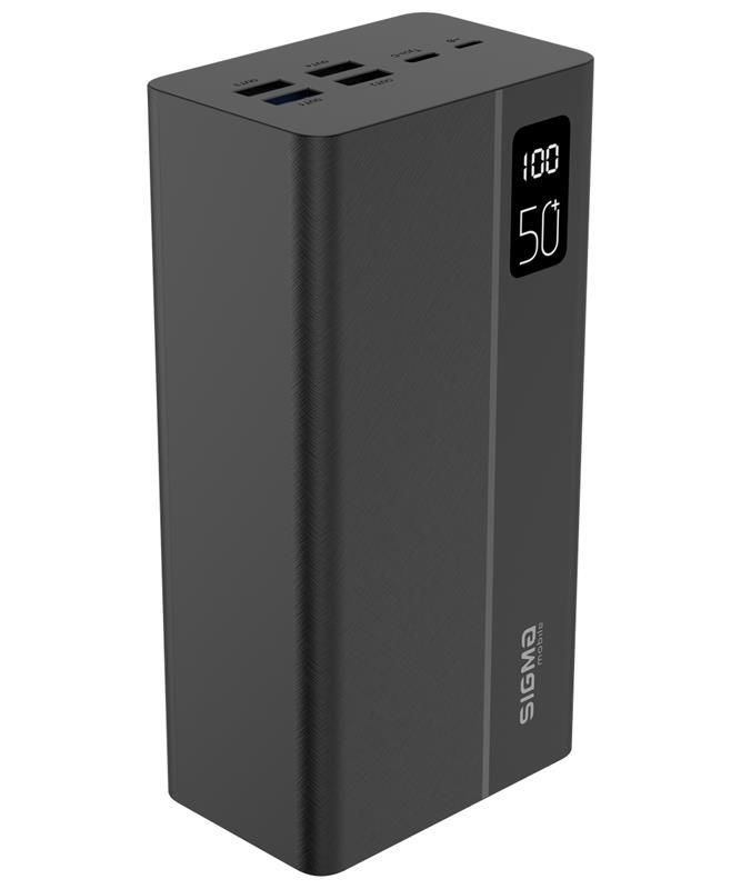 Універсальна мобільна батарея Sigma mobile X-Power SI50A3QL 50000mAh Black (4827798424018)