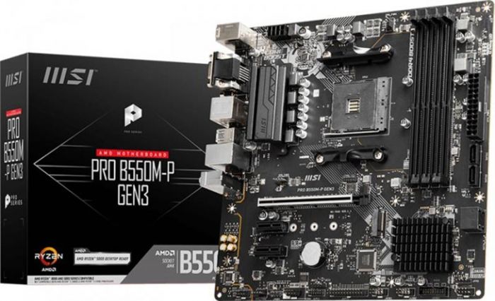 Материнська плата MSI Pro B550M-P Gen3 Socket AM4