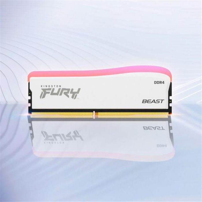 Модуль пам`ятi DDR4 16GB/3200 Kingston Fury Beast White RGB SE (KF432C16BWA/16)