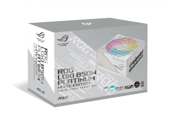 Блок живлення Asus ROG-LOKI-850P-WHITE-SFX-L-GAMING PCIE5 850W Platinum (90YE00N2-B0NA00)