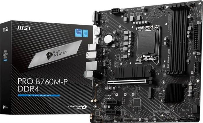 Материнська плата MSI Pro B760M-P DDR4 Socket 1700