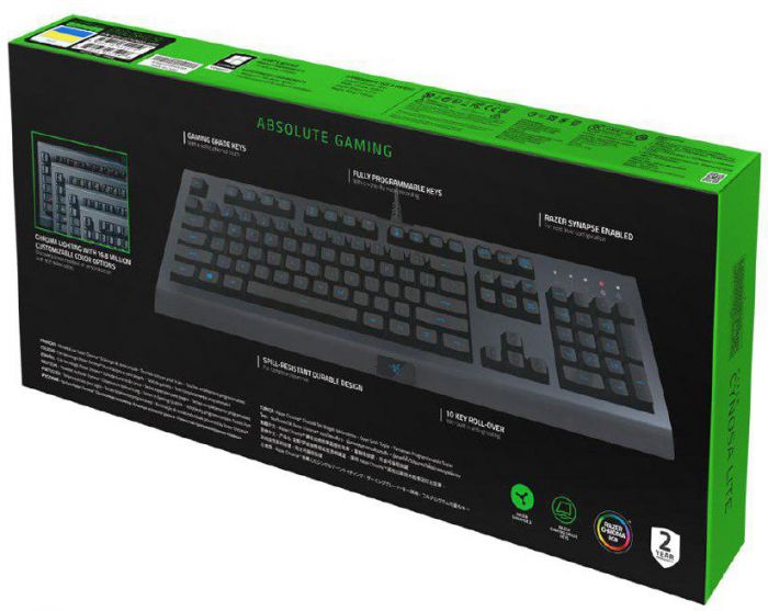 Клавіатура Razer Cynosa Lite RGB Chroma Black (RZ03-02741500-R3R1) 