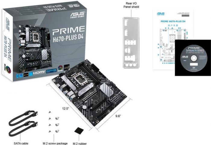 Материнська плата ASUS PRIME H670-PLUS D4 Socket 1700