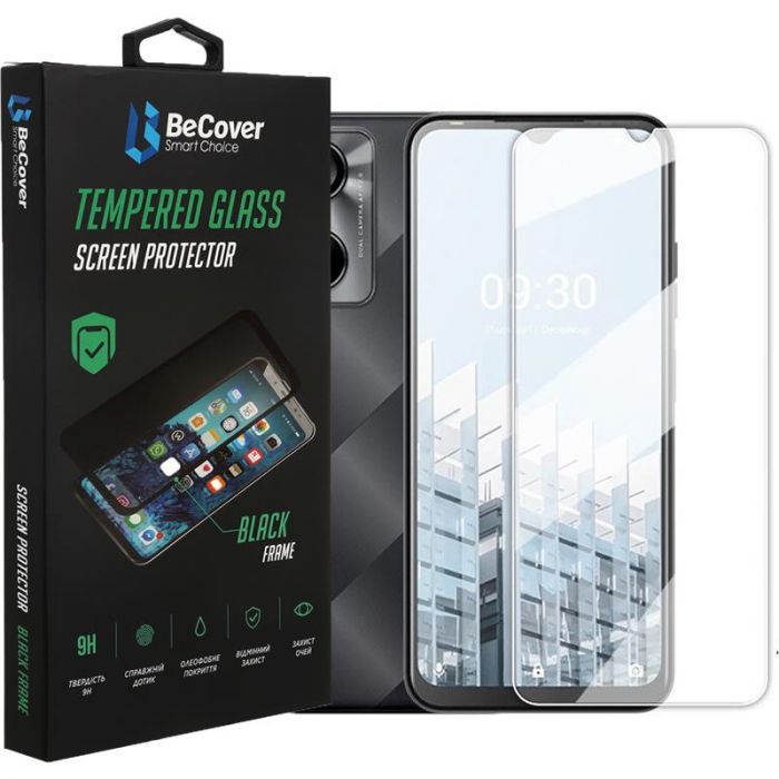 Захисне скло BeCover для Tecno Pop 6 Pro (BE8) Crystal Clear Glass 3D (708555)