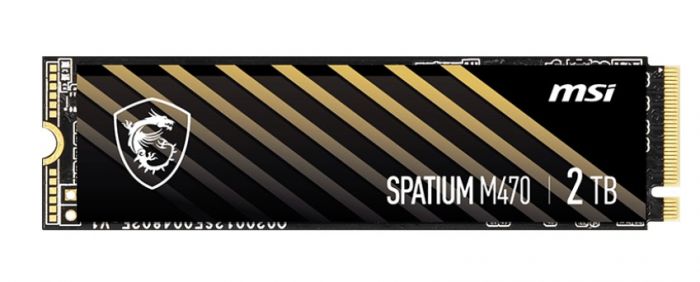 Накопичувач SSD 2TB MSI Spatium M470 M.2 2280 PCIe 4.0 x4 NVMe 3D NAND TLC (S78-440Q470-P83)