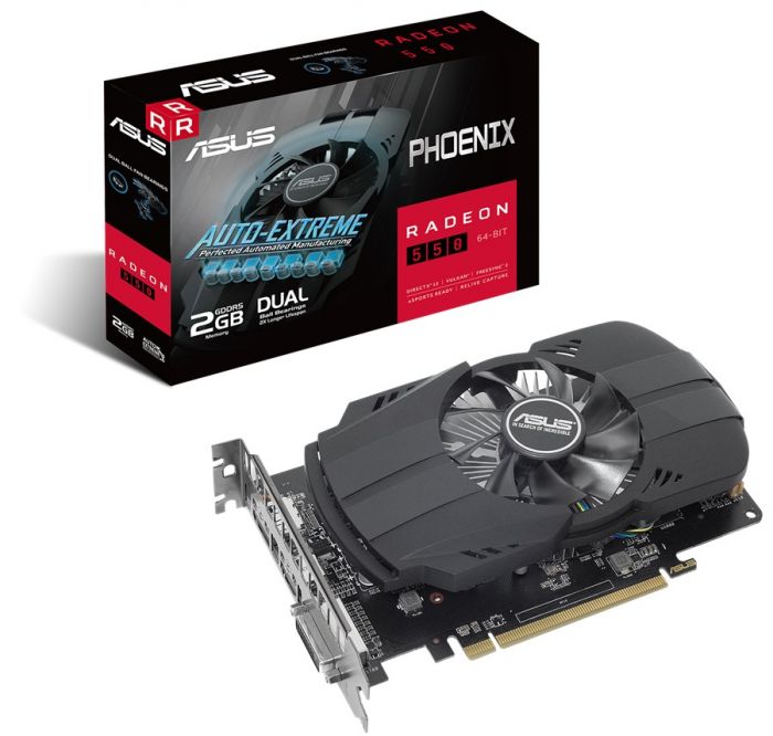 Відеокарта AMD Radeon RX 550 2GB GDDR5 Phoenix Asus (PH-550-2G)