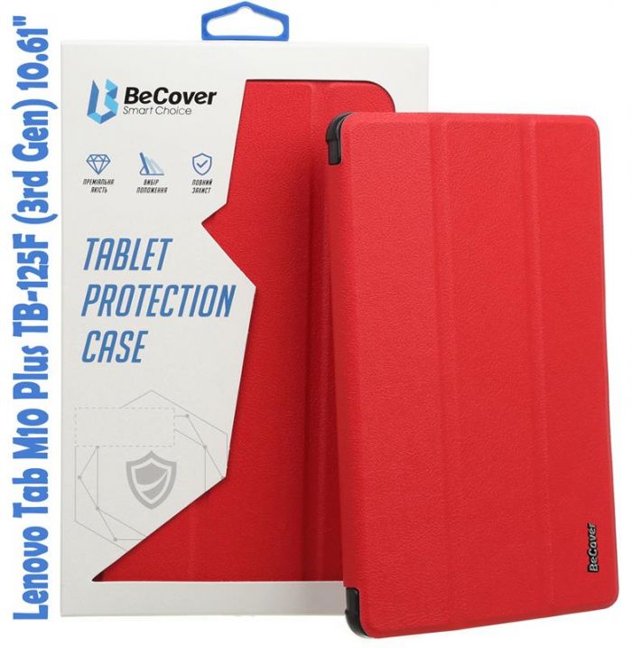 Чохол-книжка BeCover Smart для Lenovo Tab M10 Plus TB-125F (3rd Gen) 10.61" Red (708306)